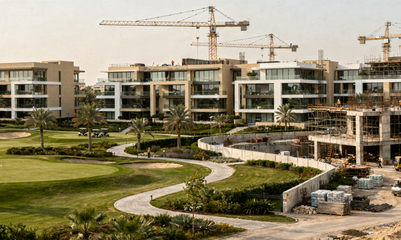 Новости строительства и этапы реализации проекта Emaar Golf Hillside